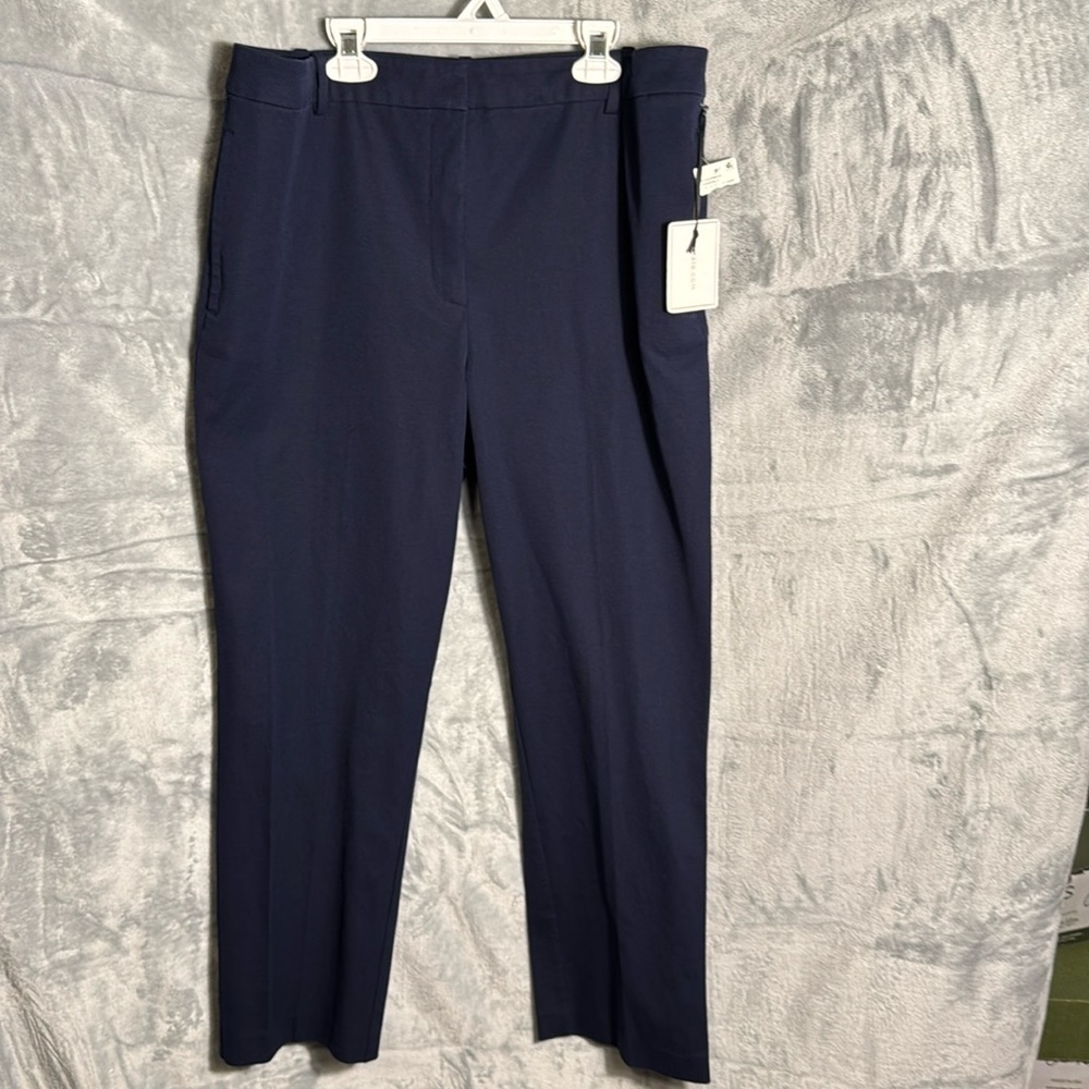1.State pants women nwt blue  highwaisted cropped‎